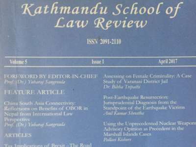 Private Property Rights Versus Eminent Domain in Nepal: A reference to road widening drive in the Kathmandu valley